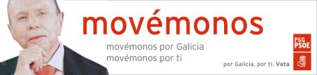 Mezcla de sloganes y fotografías de los candidatos